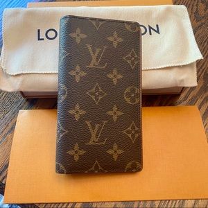 Louis Vuitton Checkbook Cover/Slim Foldover Wallet